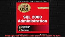MCSE SQL 2000 Administration Exam Cram Exam 70228