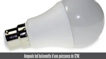 Ampoule led B22, A60, 12W, 1100 lm, blanc chaud