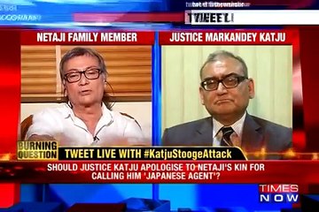 Netaji - Japanese Agent  Should Justice Katju   The News Hour Debate 17