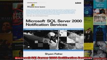 Microsoft SQL Server 2000 Notification Services