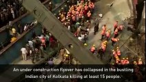 Several killed in Kolkata flyover collapse with hundreds trapped