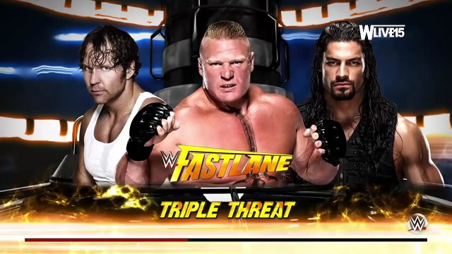 Roman Reigns vs Brock Lesnar vs Dean Ambrose - WWE Fastlane 2016 - WWE 2K16 [1080HD]