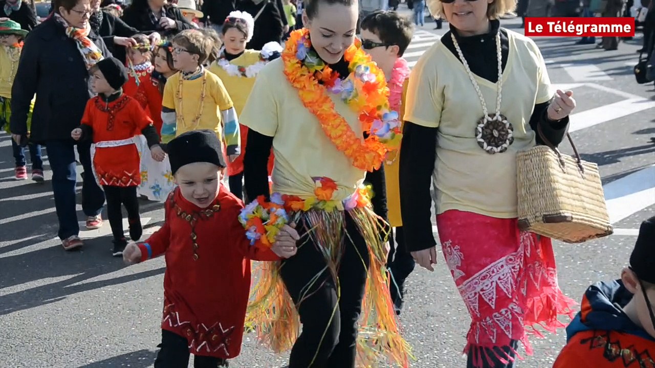Landerneau. Les enfants donnent un avant-goût du carnaval
