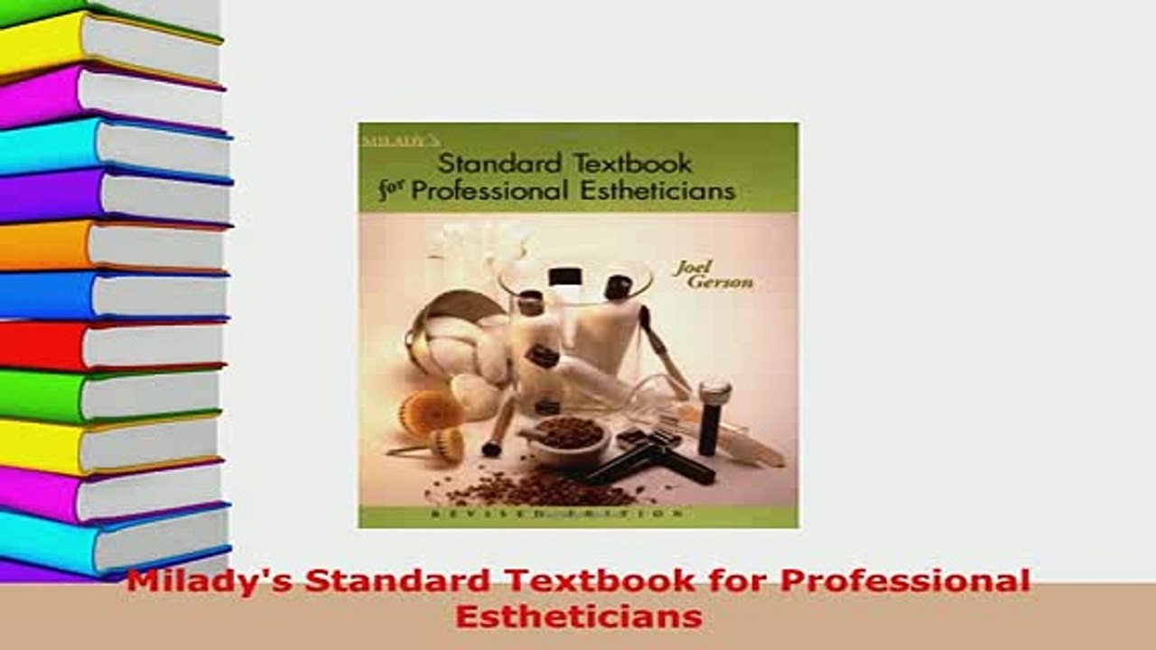 Download  Miladys Standard Textbook for Professional Estheticians Download Full Ebook