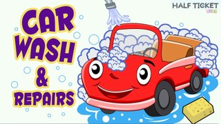 Car Videos For Kids - Car Wash Cartoon | Funny Videos for Kids