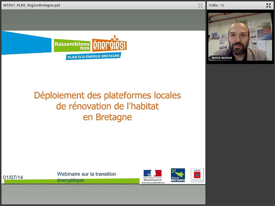 Mardi de la transition énergétique - Les plateformes locales de la rénovation énergétique (1/2)