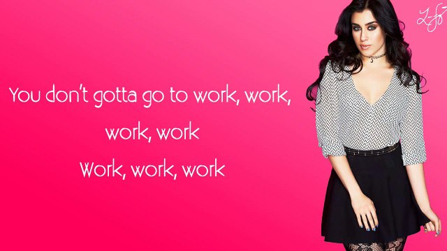 Fifth Harmony Work From Home lyrics