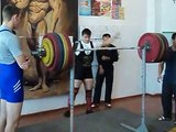 Присед   Кузнецов Виктор 225 кг в возросте 14 лет