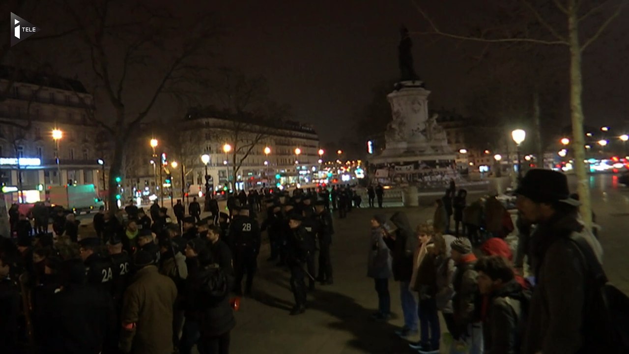 #NuitDebout, une mobilisation de nuit Place de la République contre le projet de Loi Travail