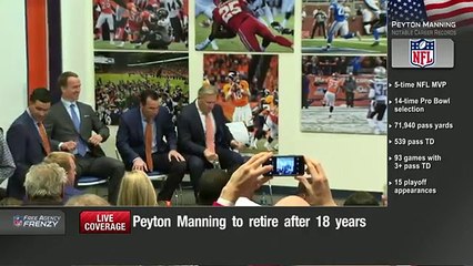 Peyton Manning Retirement Press Conference (Full)  NFL News 1