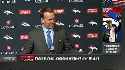 Peyton Manning Retirement Press Conference (Full)  NFL News 25