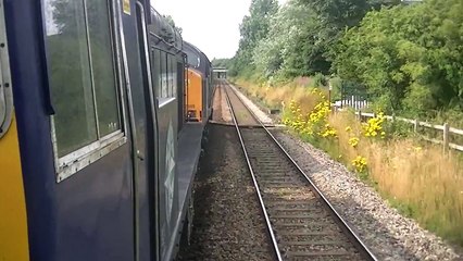 Class 37603 & 20312 DRS Compass Tours Cotten Mills Express Passing Poulton Le Fylde 27 07 2013 HD