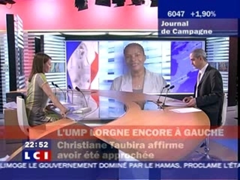 Christiane Taubira - redit NON à Fillon - (14/06/07)