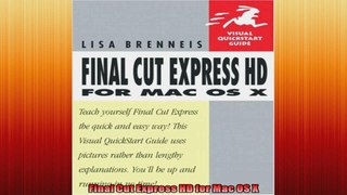 Final Cut Express HD for Mac OS X