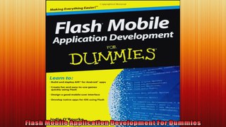 Flash Mobile Application Development For Dummies
