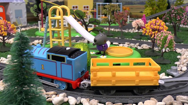 Thomas & Friends toy story Episodes with Peppa Pig toys Play doh surprise eggs and Tayo pr