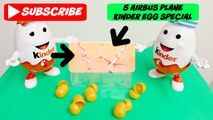 Kinder Surprise 5 Eggs AIRBUS 330 PLANES SPECIAL unboxing Huevos Sorpresa Subscribe Now