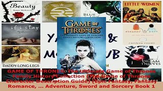 PDF  GAME OF THRONES The Ultimate Game of Thrones Family History Collection The Game of Download Full Ebook