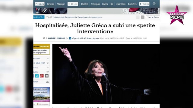 Juliette Gréco victime d'un AVC, les dernières nouvelles sur son état de santé (vidéo)