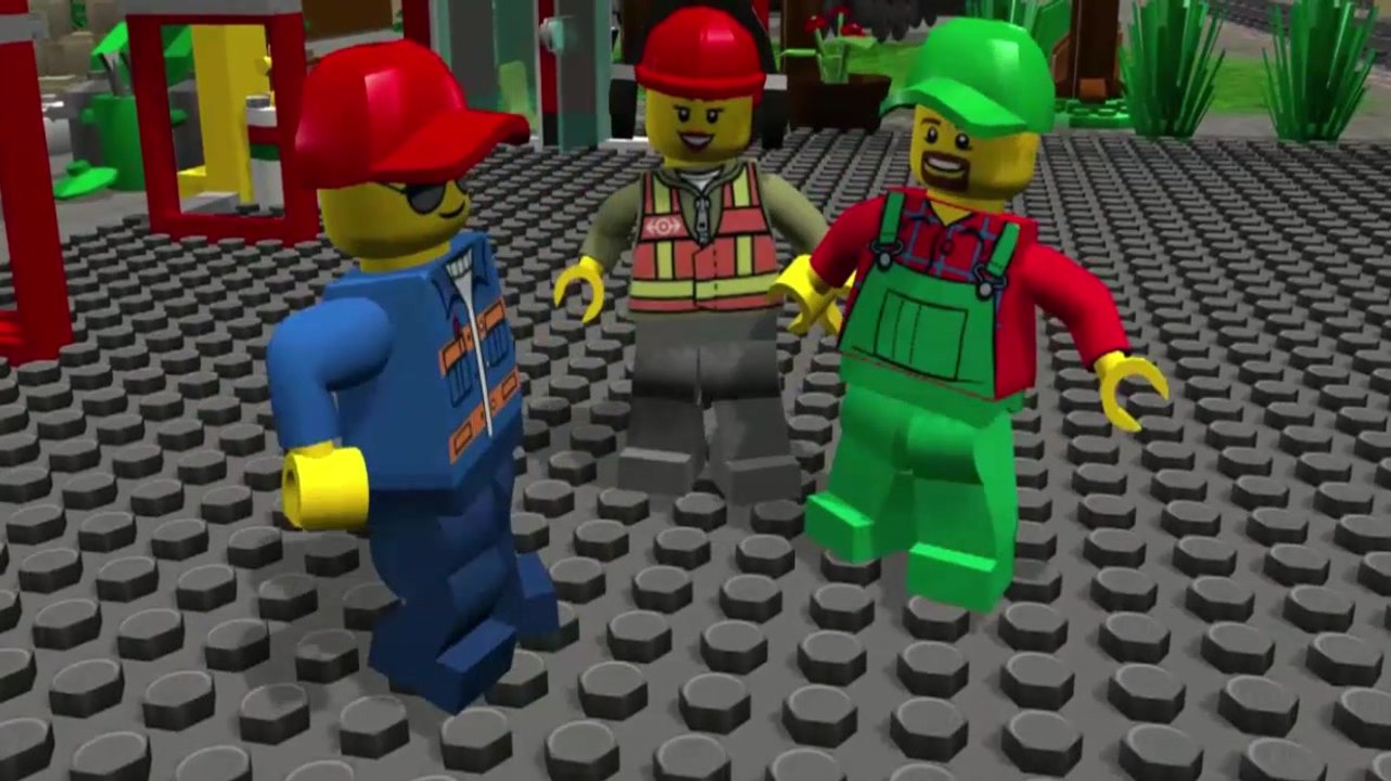 Мультики ЛЕГО.Про машинки и паровозики.Железнодорожная станция.LEGO CITY.