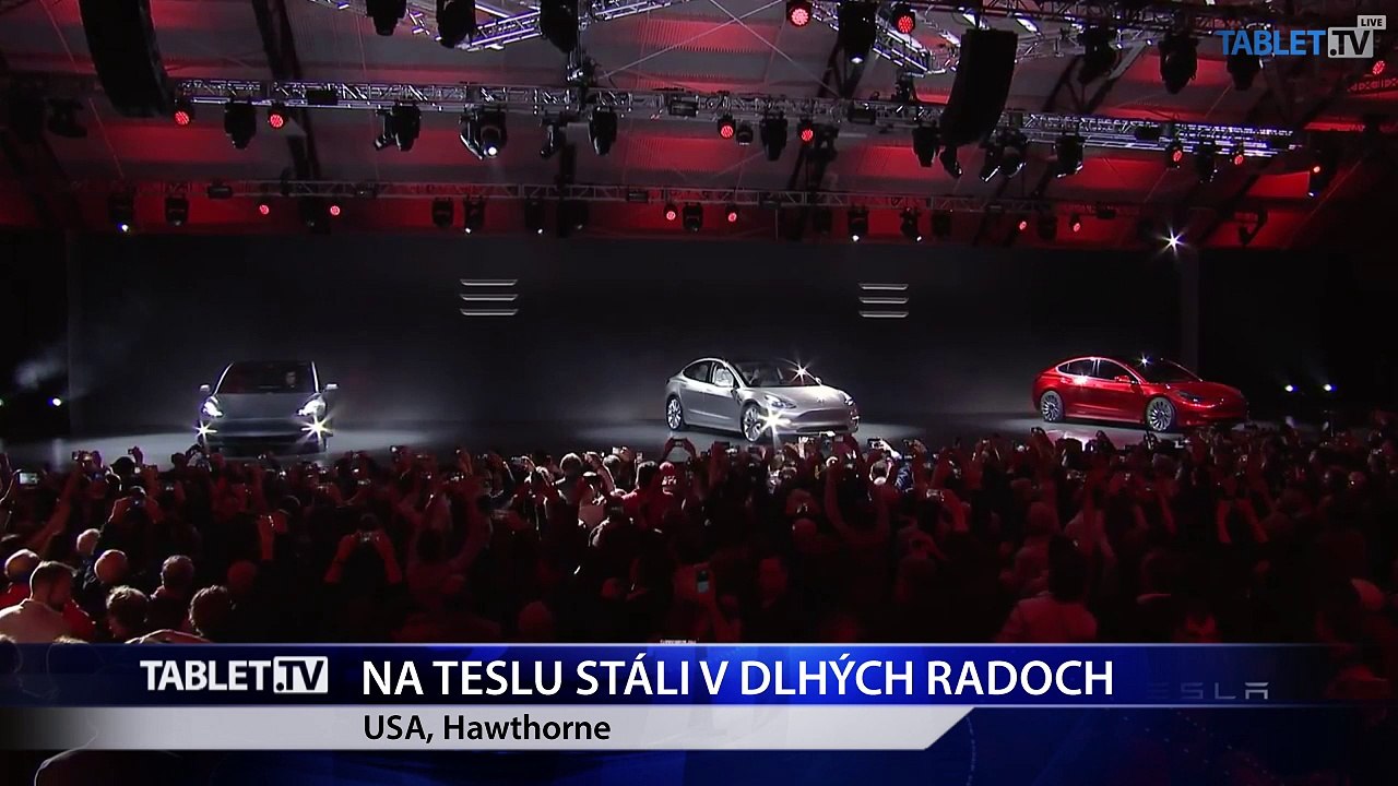 Tesla predstavila nový elektromobil Model 3 určený pre masový trh