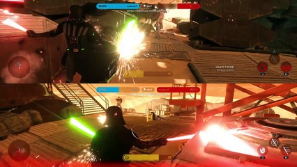 STAR WARS™ Battlefront MOST INTENSE BATTLE VADER VS LEIA 99-100