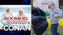 Boomers With Too Much Time On Their Hands: Balloon Pop Edition - CONAN on TBS