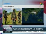 Colombia: mueren dos uniformados en paro armado del Clan Úsuga