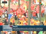 El pueblo brasileño se moviliza en defensa de la democracia