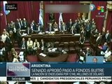 Argentina: Senado aprueba pago a fondos buitre