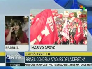 Masivo apoyo de brasileños al proceso democrático del país