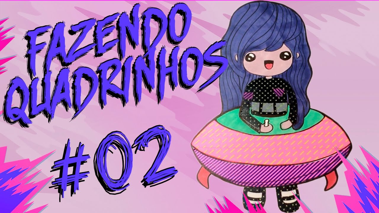 DESENHANDO MENINA UFO COM COPIC | KAREN JONZ