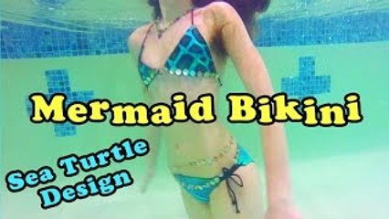 MERMAID BIKINI - Sea Turtle Design (GoPro Hero3+ Silver)