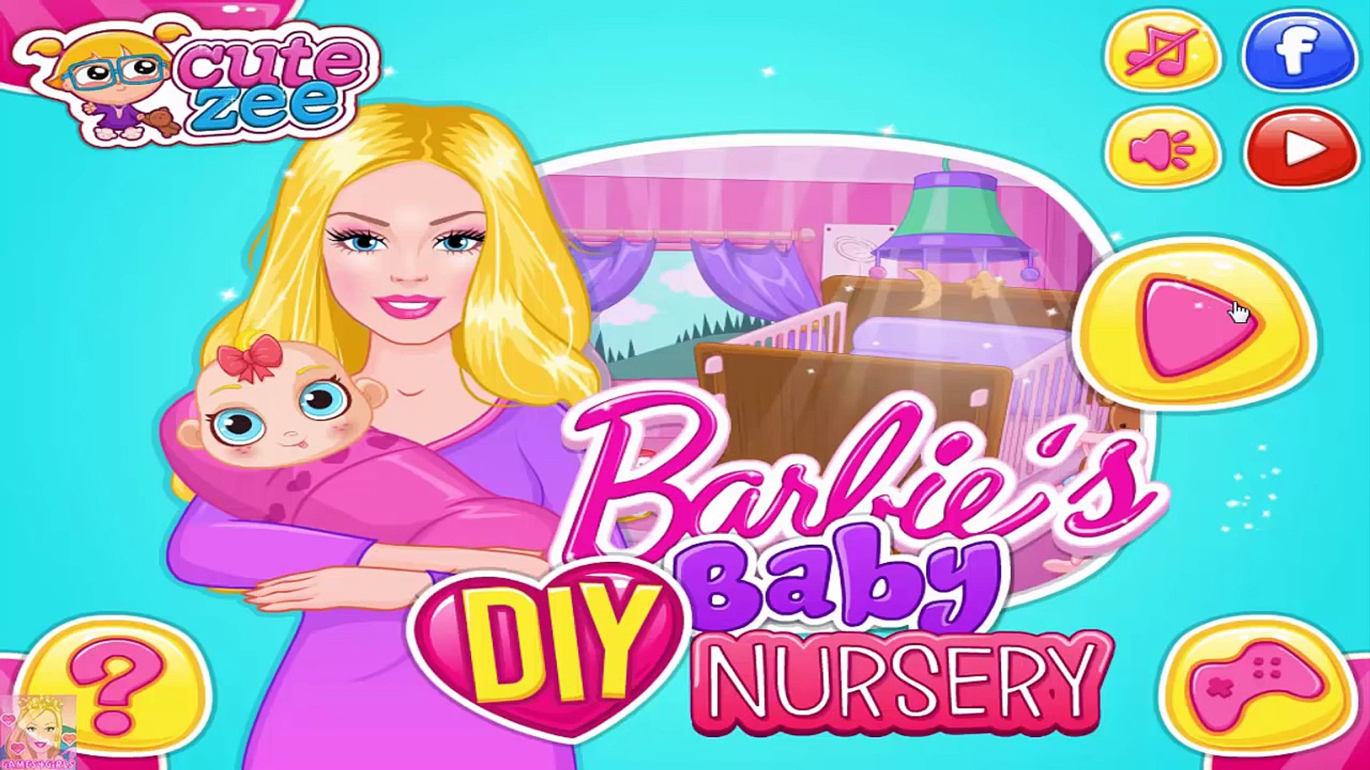 barbie with babies in nursery