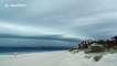 Beautiful shelf clouds during a storm in Florida
