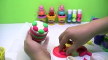 doh vinci - create play doh ice cream stick birthday cake peppa pig español