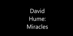 David Hume- Miracles
