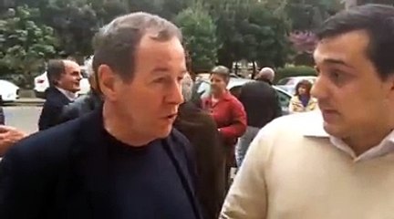 Giancarlo Oddi intervistato prima della messa in onore di Giorgio Chinaglia