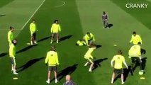 Cristiano Ronaldo Crazy Tackle On James Rodriguez In Training Ahead Of El Clasico 02_04_2016