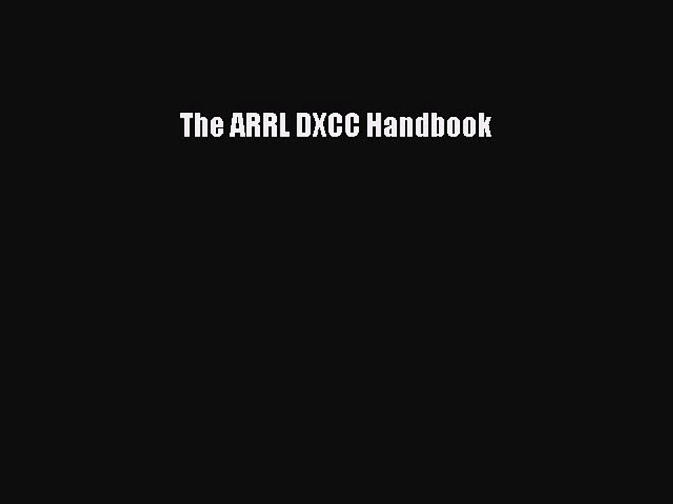 Download The ARRL DXCC Handbook PDF Online