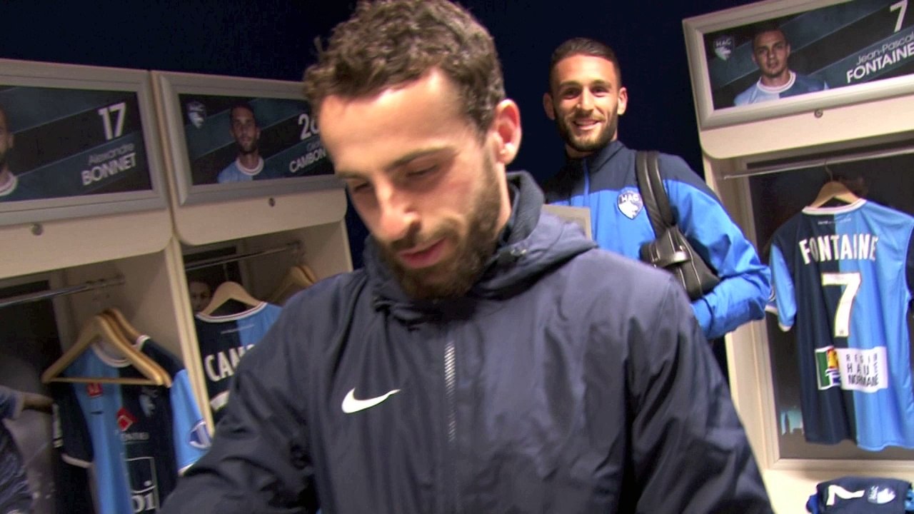 HAC - Laval : l'arrivée des joueurs Havrais au stade Océane