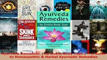 Ayurveda Remedies  by Dosha Body Type   A Guide to Homeopathic  Herbal Ayurvedic