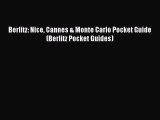 Read Berlitz: Nice Cannes & Monte Carlo Pocket Guide (Berlitz Pocket Guides) Ebook Free