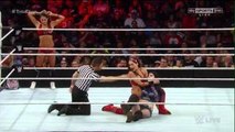 Wwe Raw The Bella Twins vs Paige 2-on1 Handicap Match