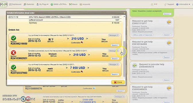 MMM Pays 8160 USD