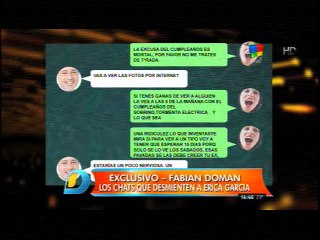 Los chats super secretos de Doman y Erica Garcia
