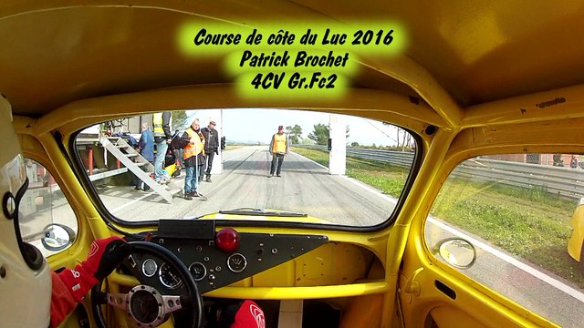 Course de côte du Luc 2016 Patrick Brochet 4CV Gr.Fc/2 2ème monte