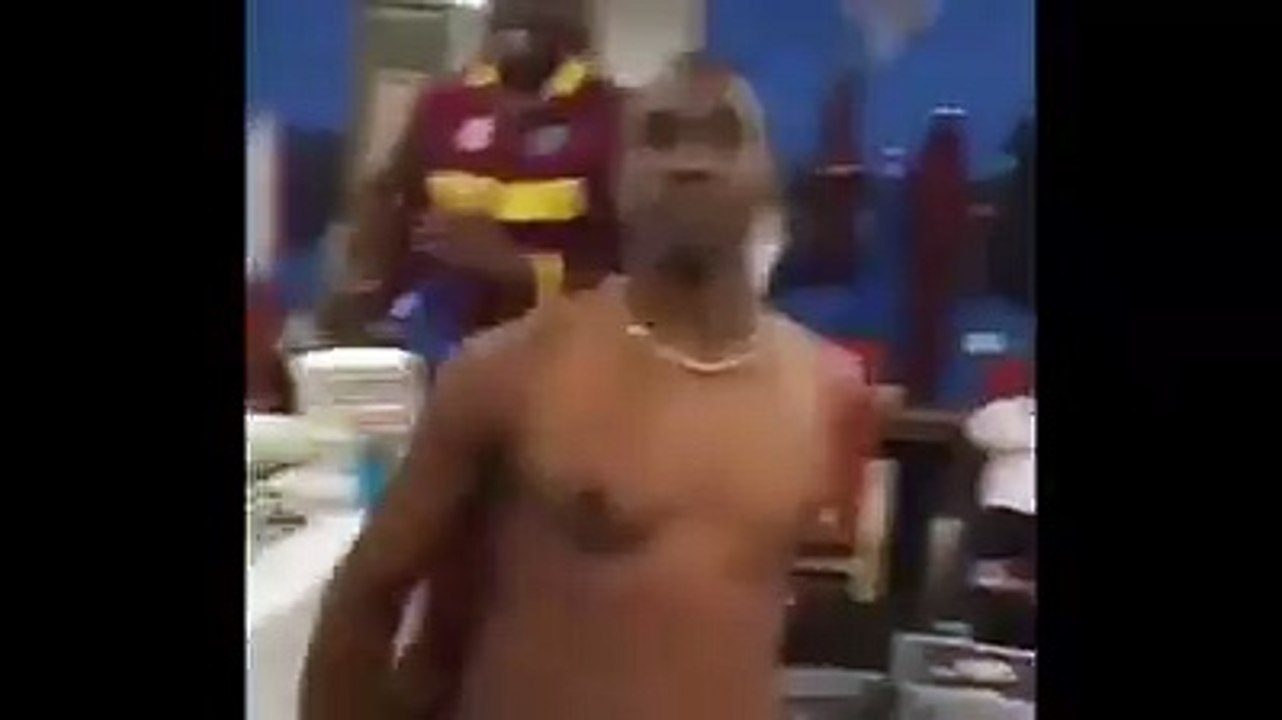west indies player dance after wining second semi final