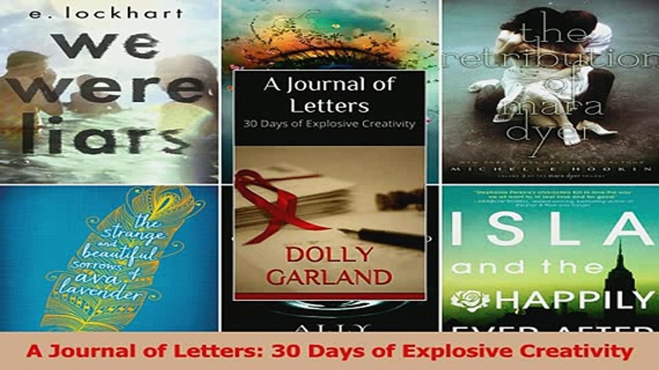 PDF  A Journal of Letters 30 Days of Explosive Creativity Download Online