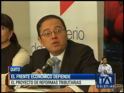 Frente Económico defiende el proyecto de reformas tributarias